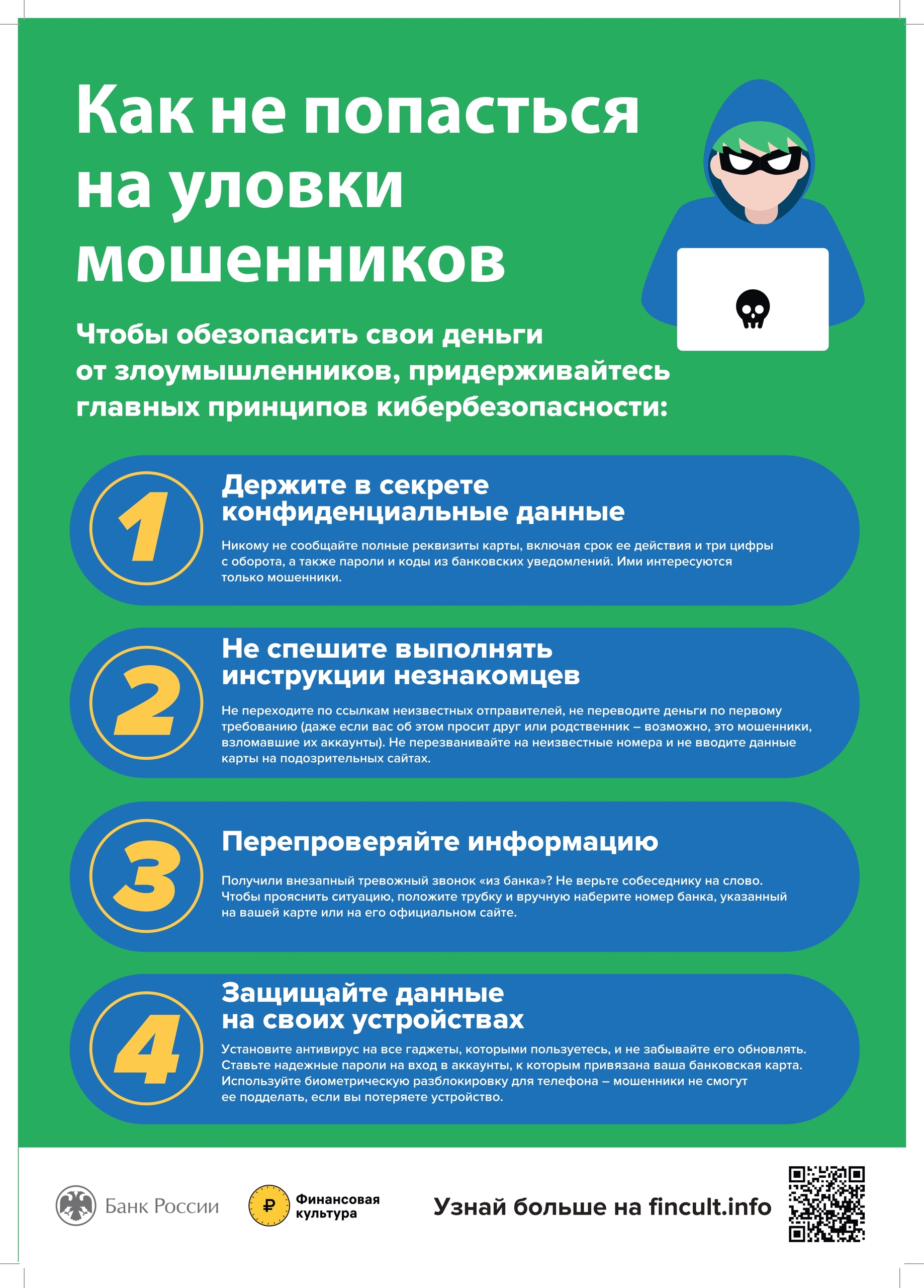 Плакаты по профилактике и защите от онлайн - мошенничеств