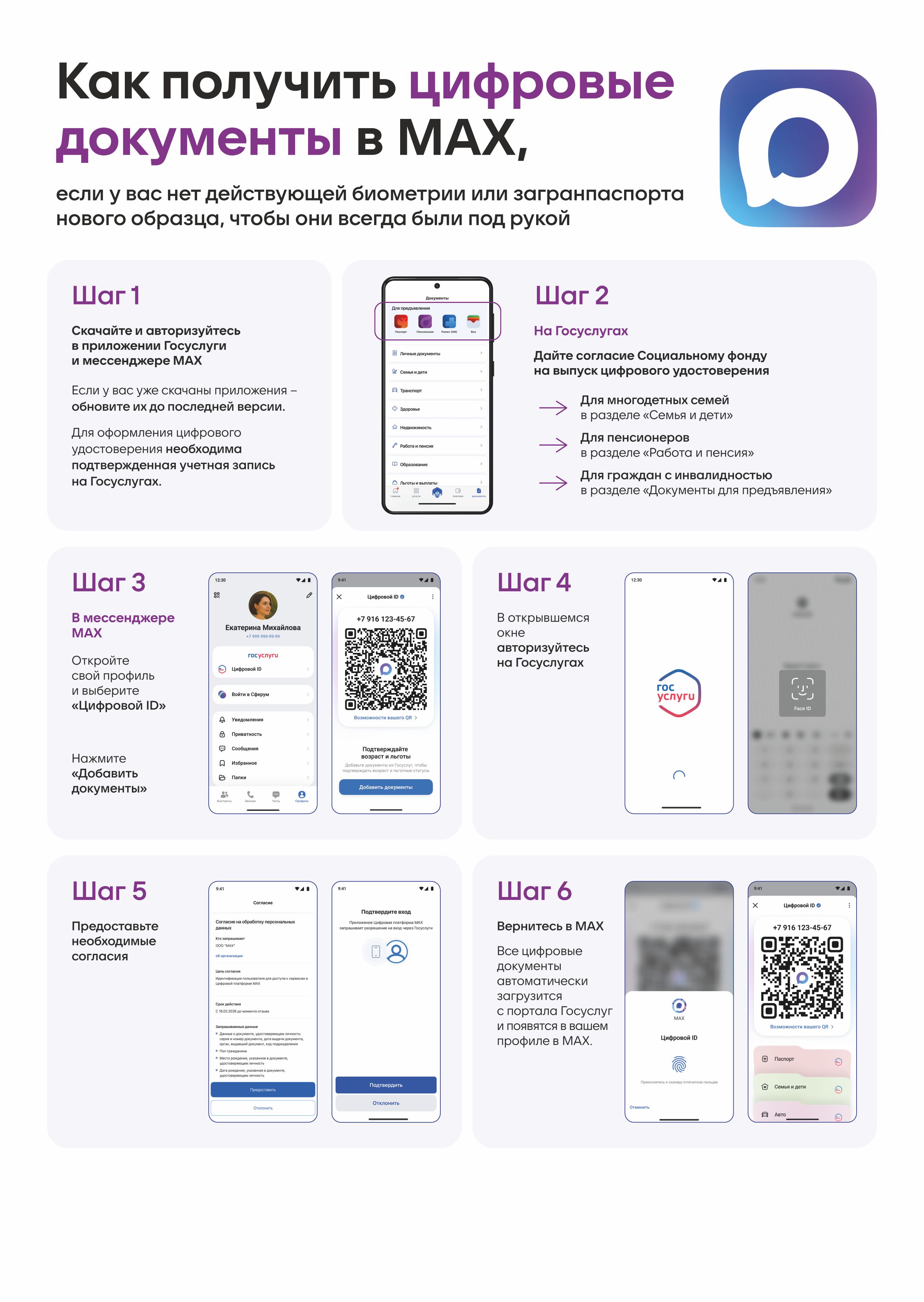Как получить цифровые документы в МАХ